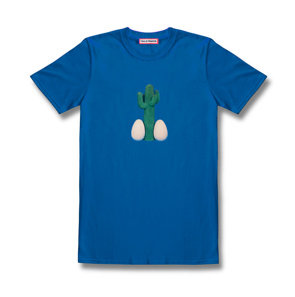 TOILETPAPER Cactus t-shirt maglietta cotone bianca