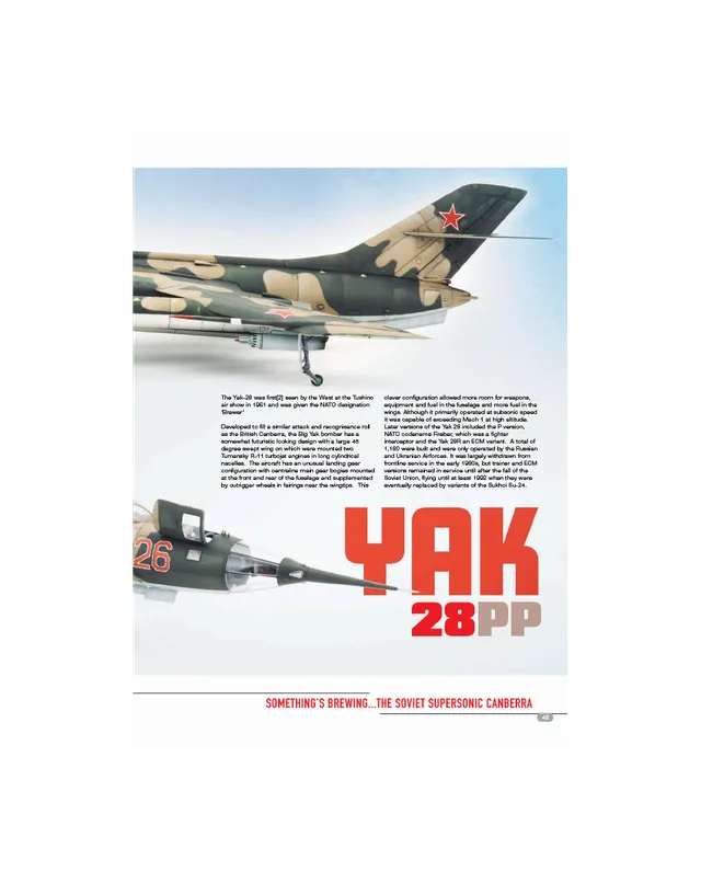 AFV Modeller AIR112 Yak-28 Brewer articolo PDF copia singola