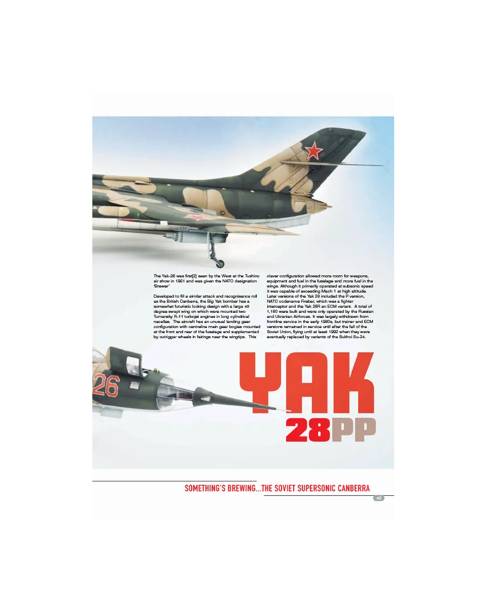 AFV Modeller AIR112 Yak-28 Brewer articolo PDF copia singola
