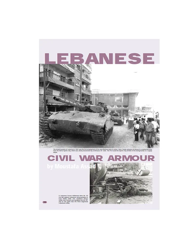 AFV Modeller Issue 8 articolo PDF Lebanese Armour
