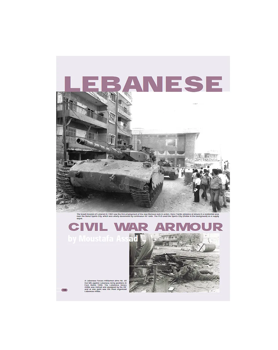 AFV Modeller Issue 8 articolo PDF Lebanese Armour