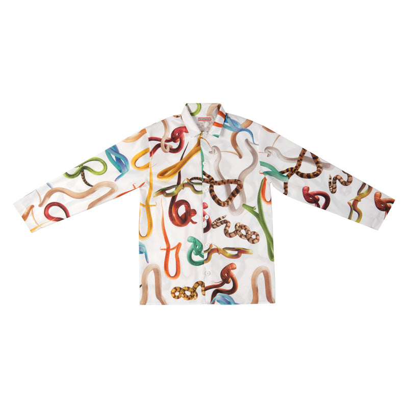 TOILETPAPER Snakes pigiama raso cotone nero S/M