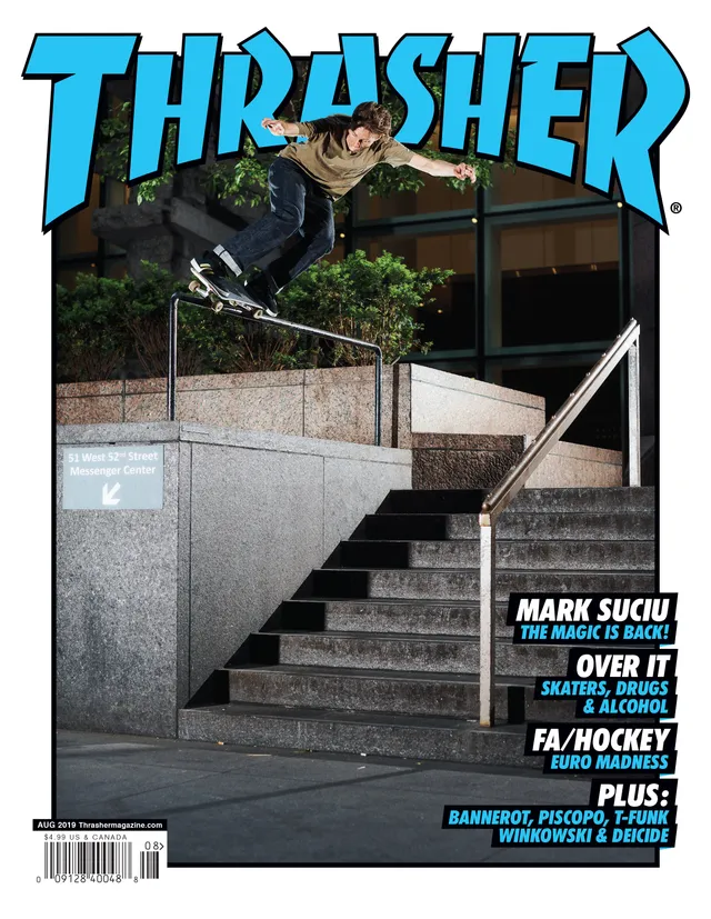 Thrasher August 2019 rivista skate copia singola