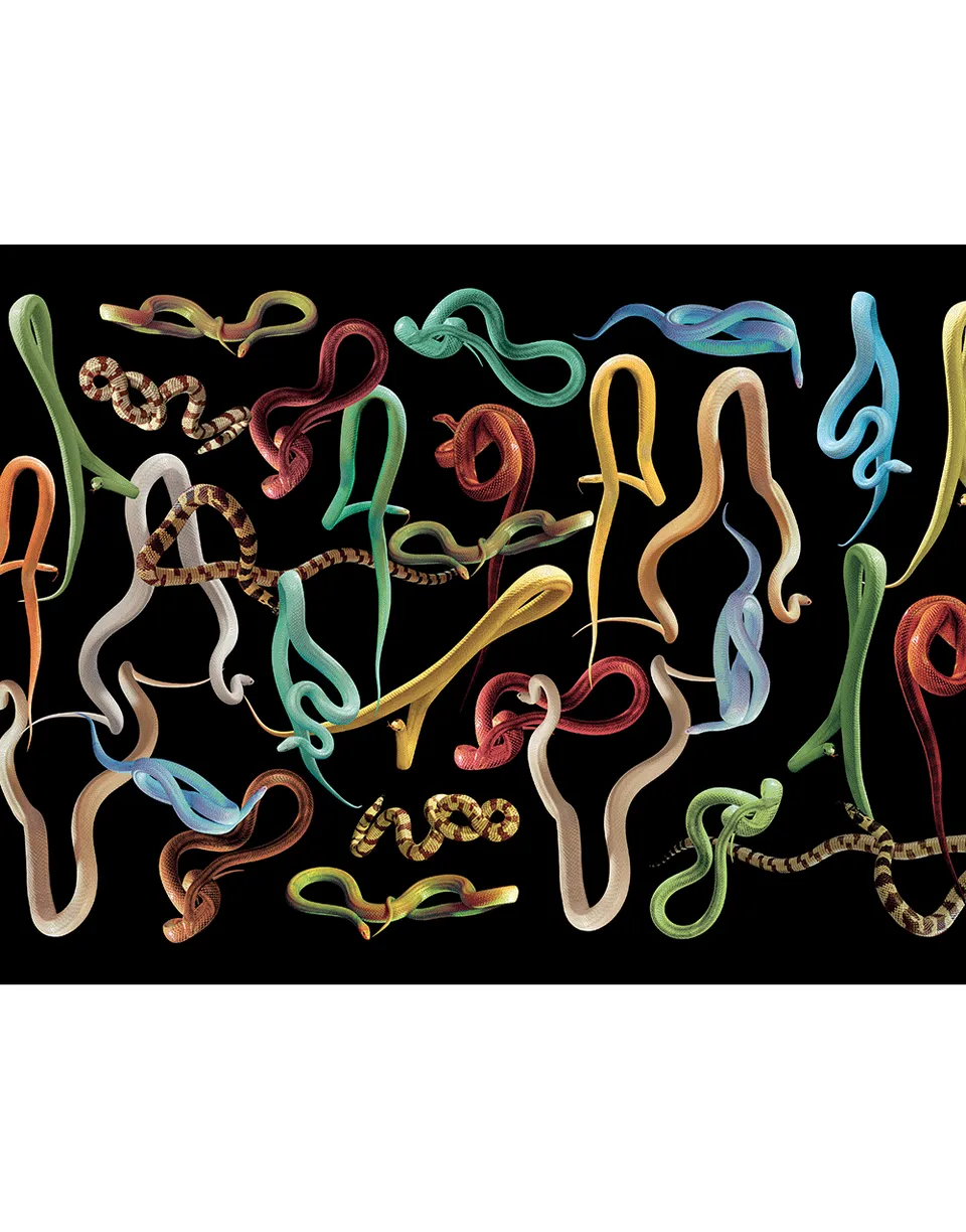 TOILETPAPER Snakes Storm carta da parati Oro 400x310 cm