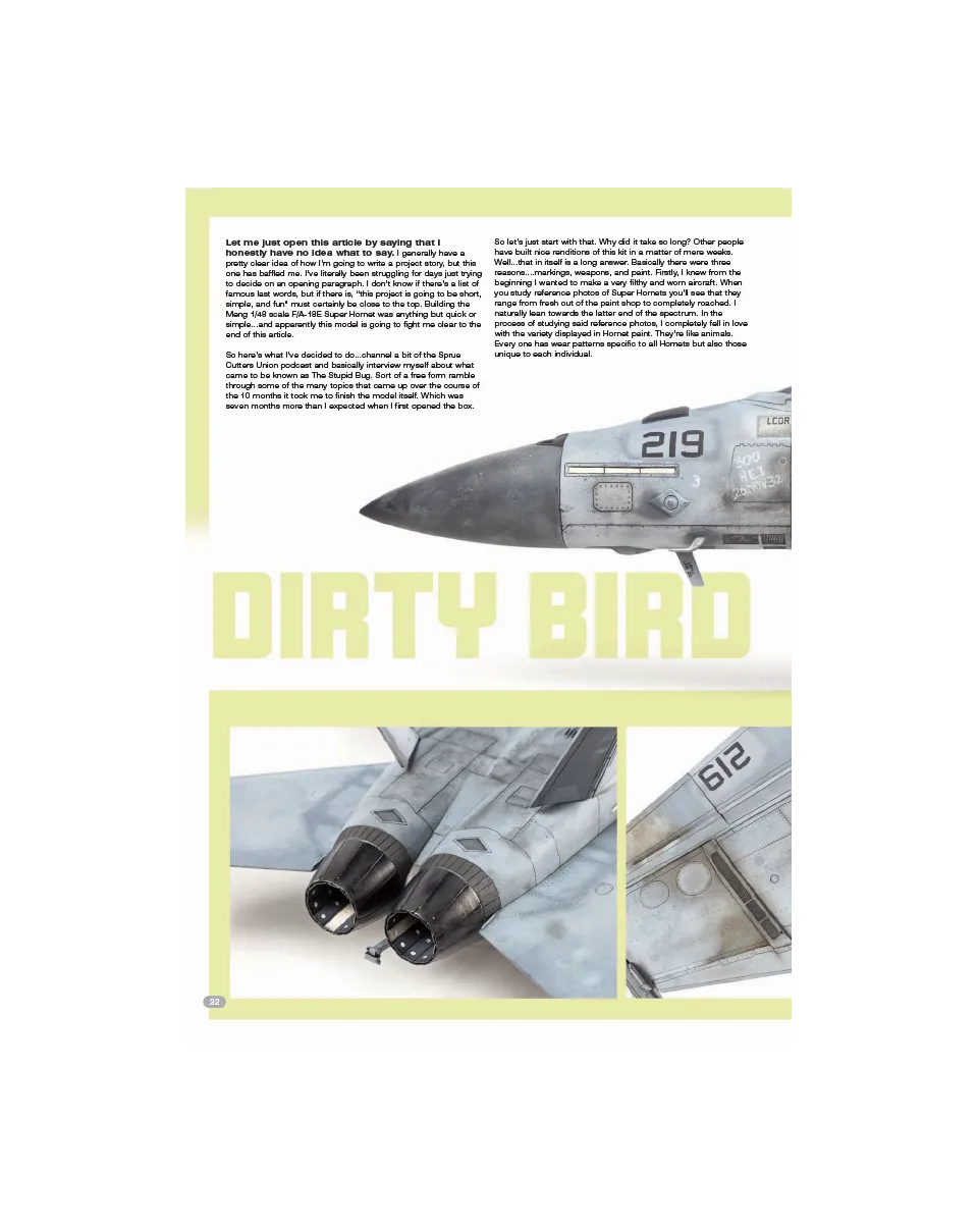 AFV Modeller AIR AIR105 Dirty Bird F/A-18E numero PDF