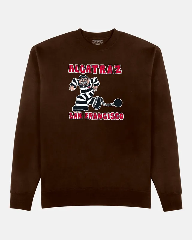 Thrasher Alcatraz Felpa girocollo dark chocolate Gigliotti