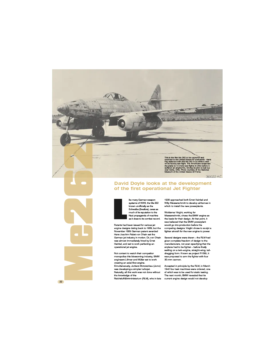 AFV Modeller AIR23 Me 262 rivista PDF copia singola