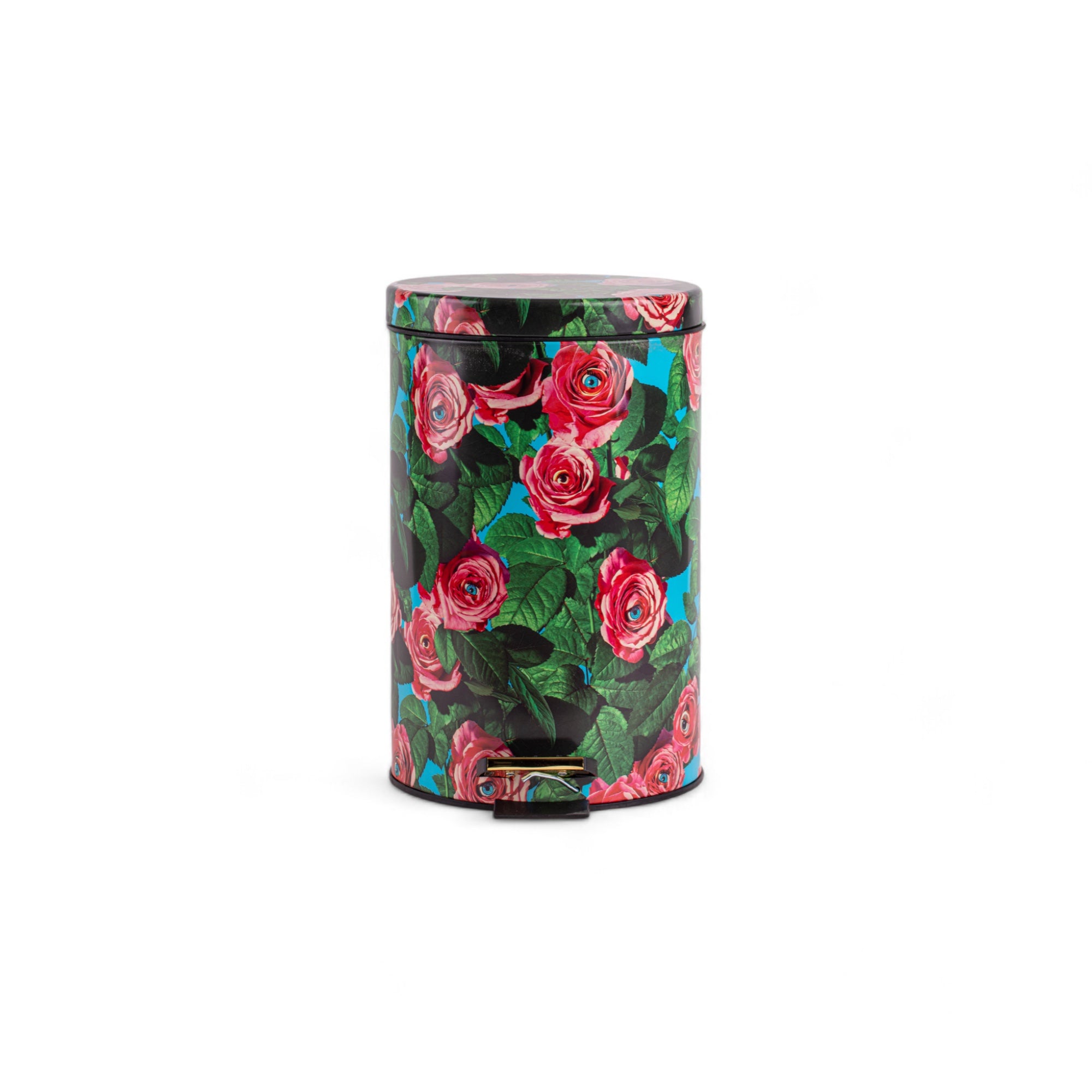 TOILETPAPER Dustbins 12L pattumiera Roses 12 litri metallo