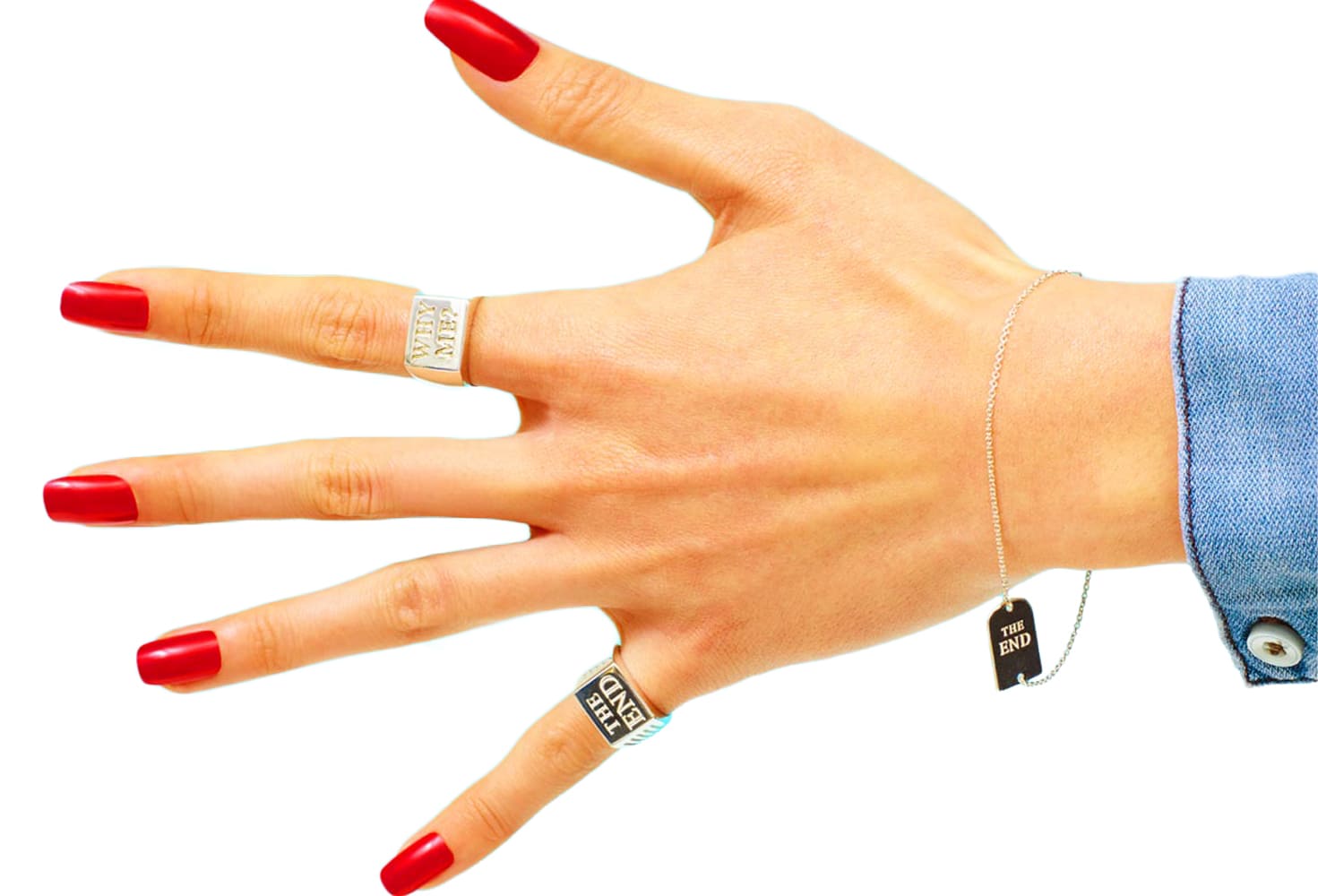 TOILETPAPER Silver Ring The End anello M