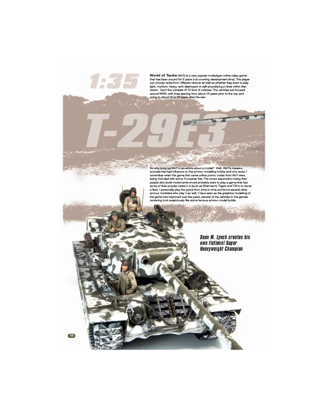 AFV Modeller AFV 108 T-29E3 articolo PDF copia singola carro sovietico