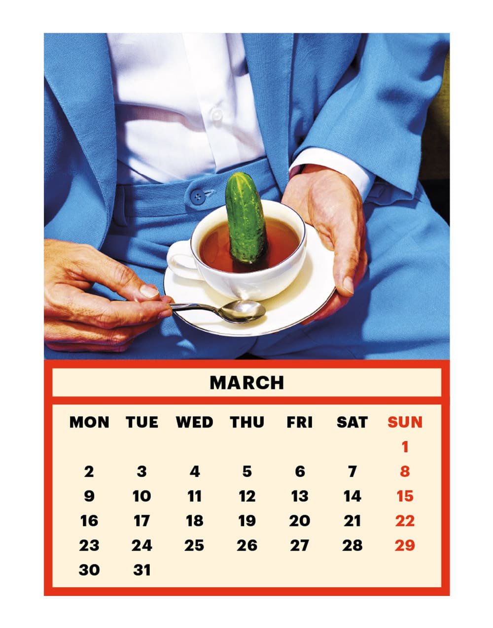 TOILETPAPER Calendar 2020 calendario parete 28x22