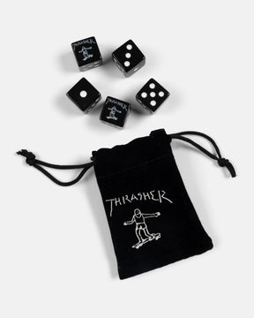 Thrasher Gonz set dadi nero 5 pezzi con sacchetto
