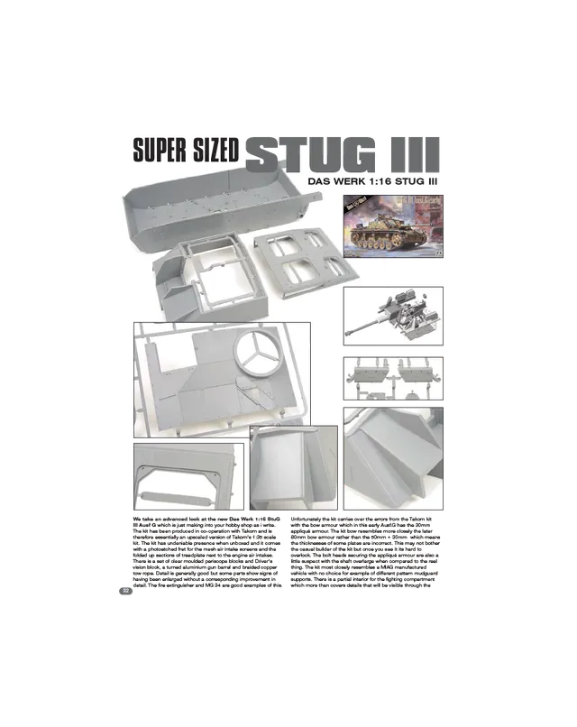 AFV Modeller AFV122 Super Sized StuG III articolo PDF