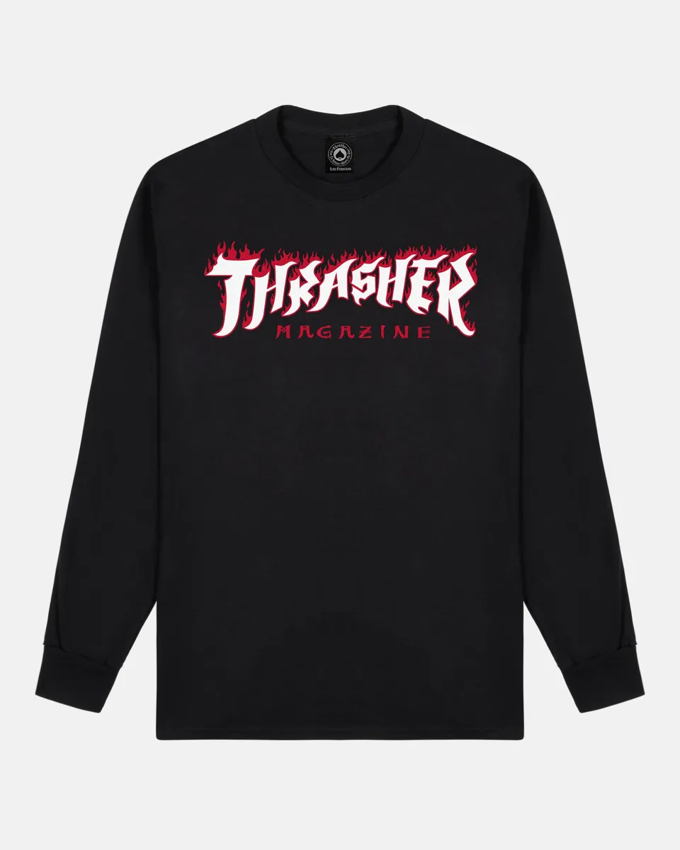 Thrasher Possessed maglia manica lunga nera cotone