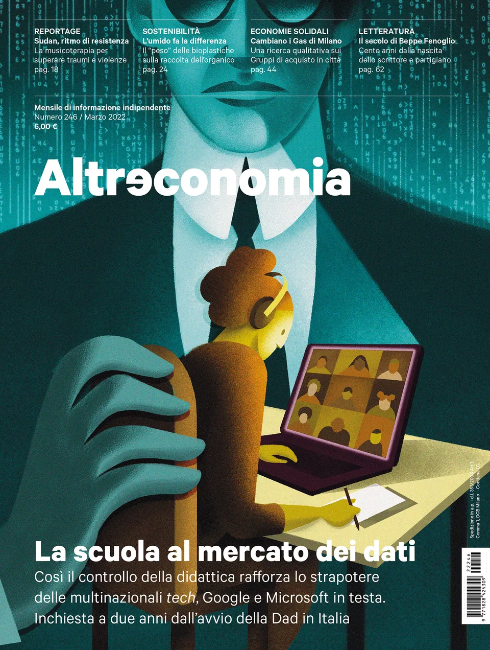 Altreconomia 246 rivista numero singolo scuola dati