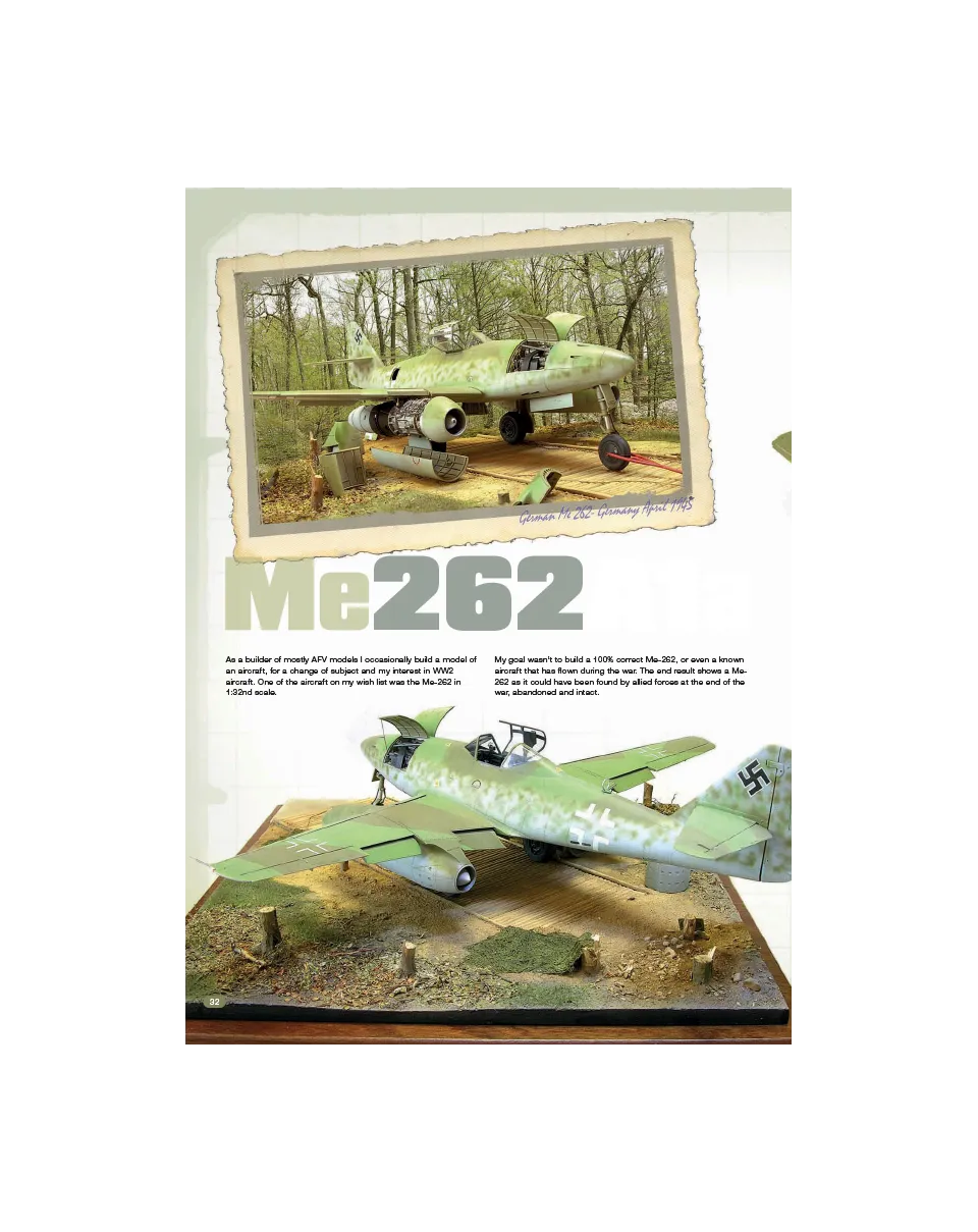 AFV Modeller AIR AIR60 articolo PDF Me 262 A1a