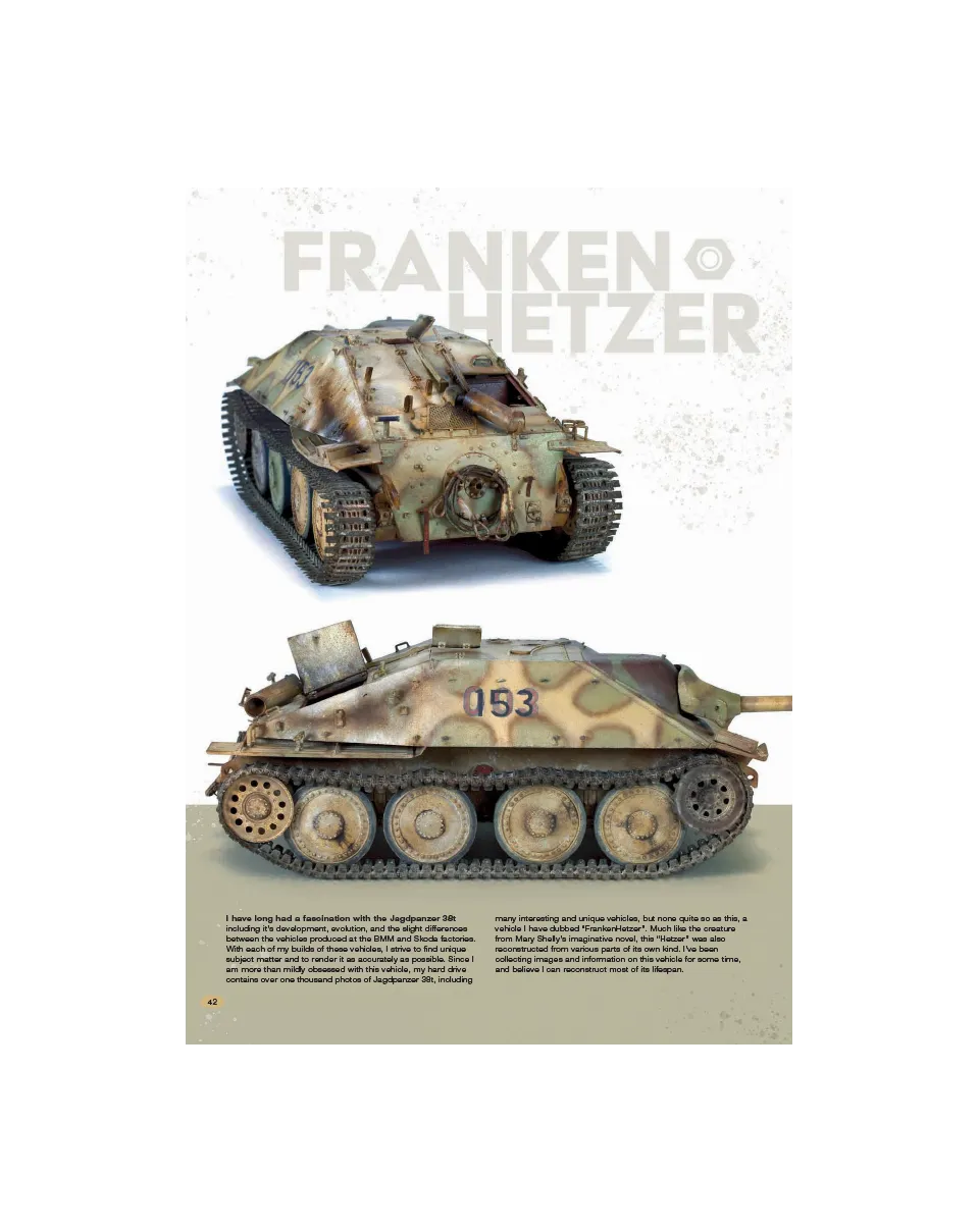 AFV Modeller AFV127 Franken-Hetzer articolo PDF copia singola