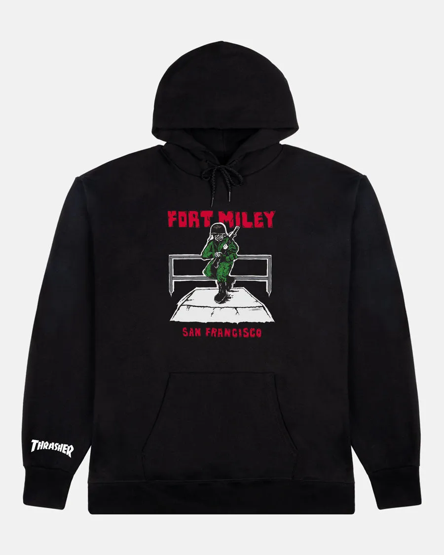 Thrasher Fort Miley Gigliotti felpa nera
