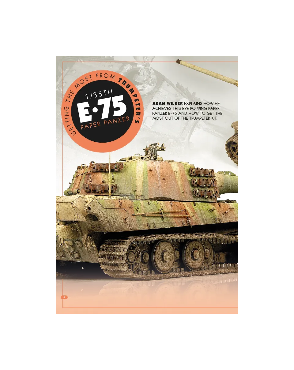 AFV Modeller AFV67 articolo PDF E-75 Wilder