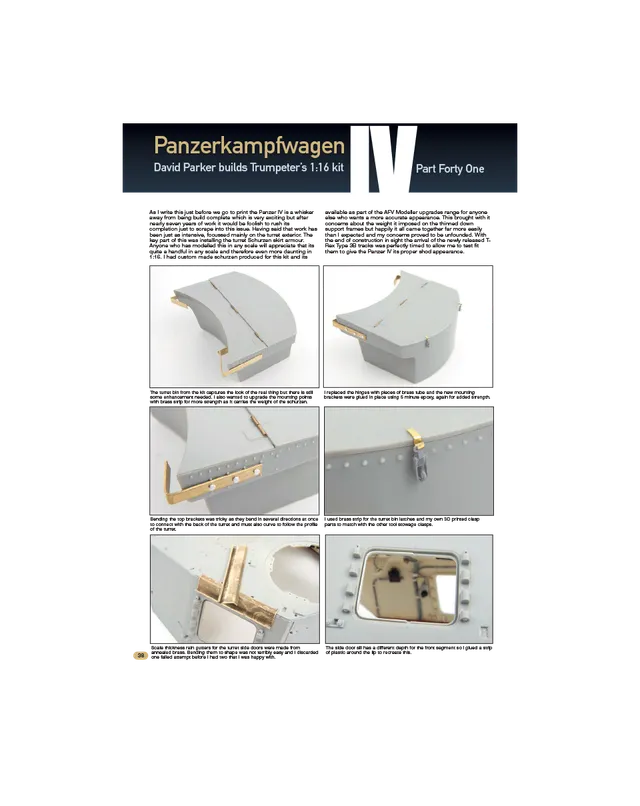 AFV Modeller AFV123 articolo PDF Panzerkampfwagen IV Part 41