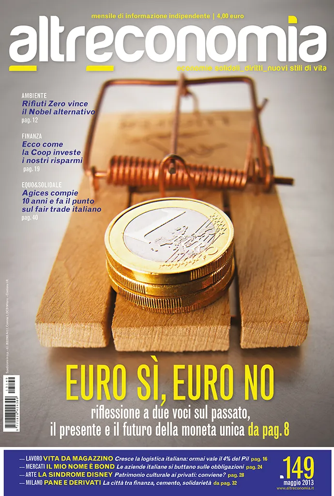 Altreconomia 149 Euro Sì Euro No rivista numero singolo