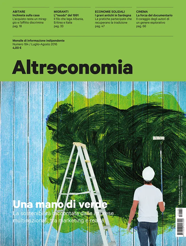 Altreconomia 184 Una mano di verde rivista copia singola