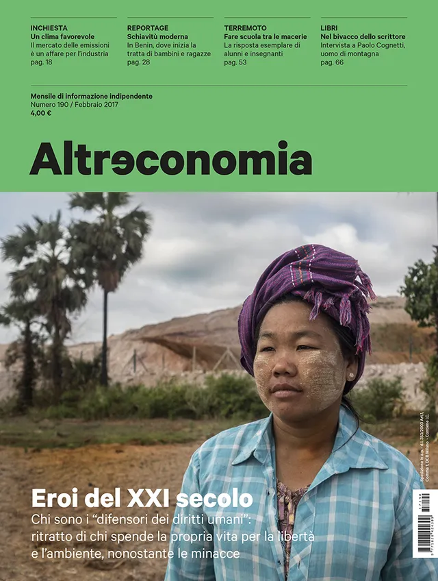 Altreconomia 190 Eroi del XXI secolo rivista copia singola