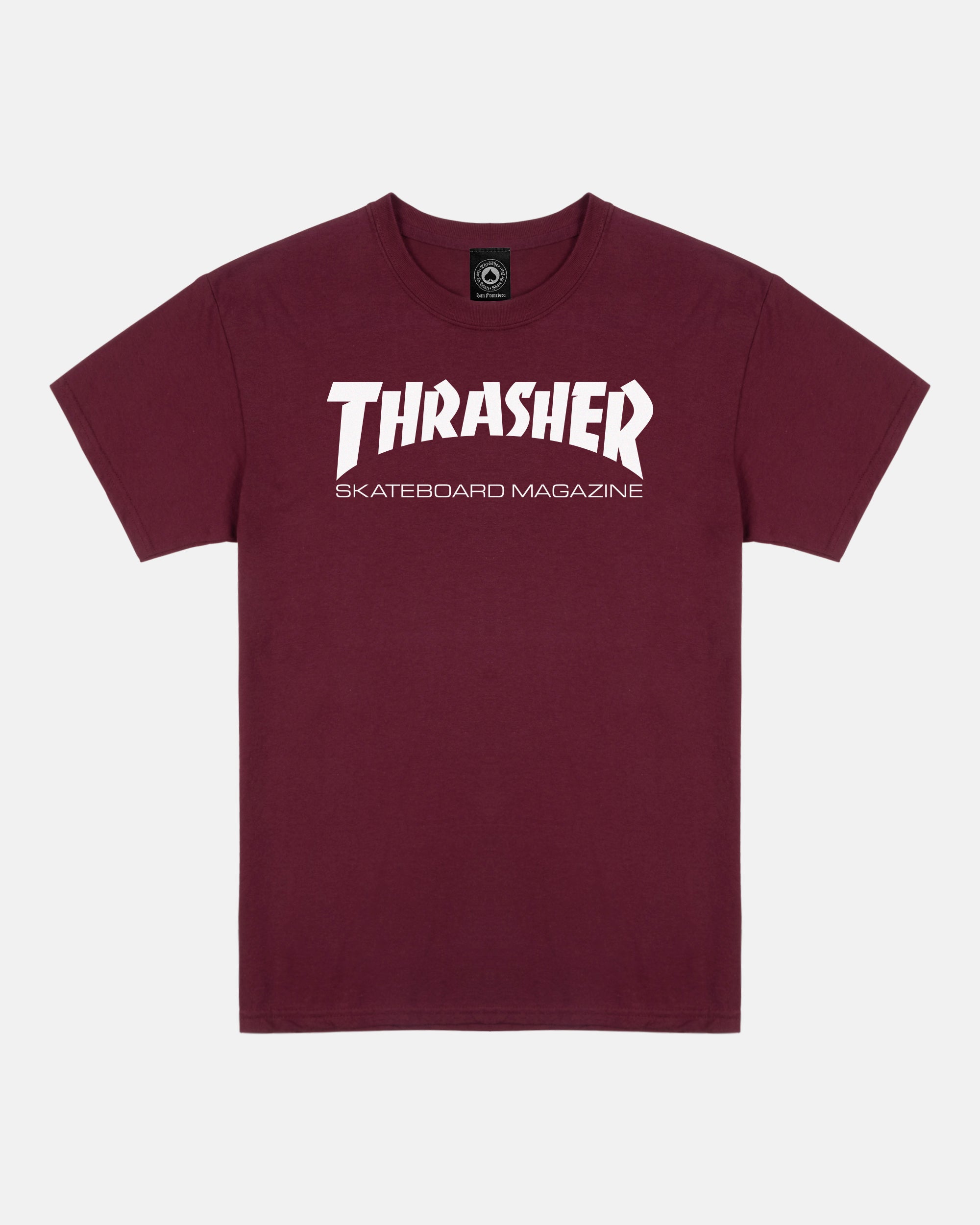 Thrasher Skate Mag t-shirt bordeaux 100% cotone