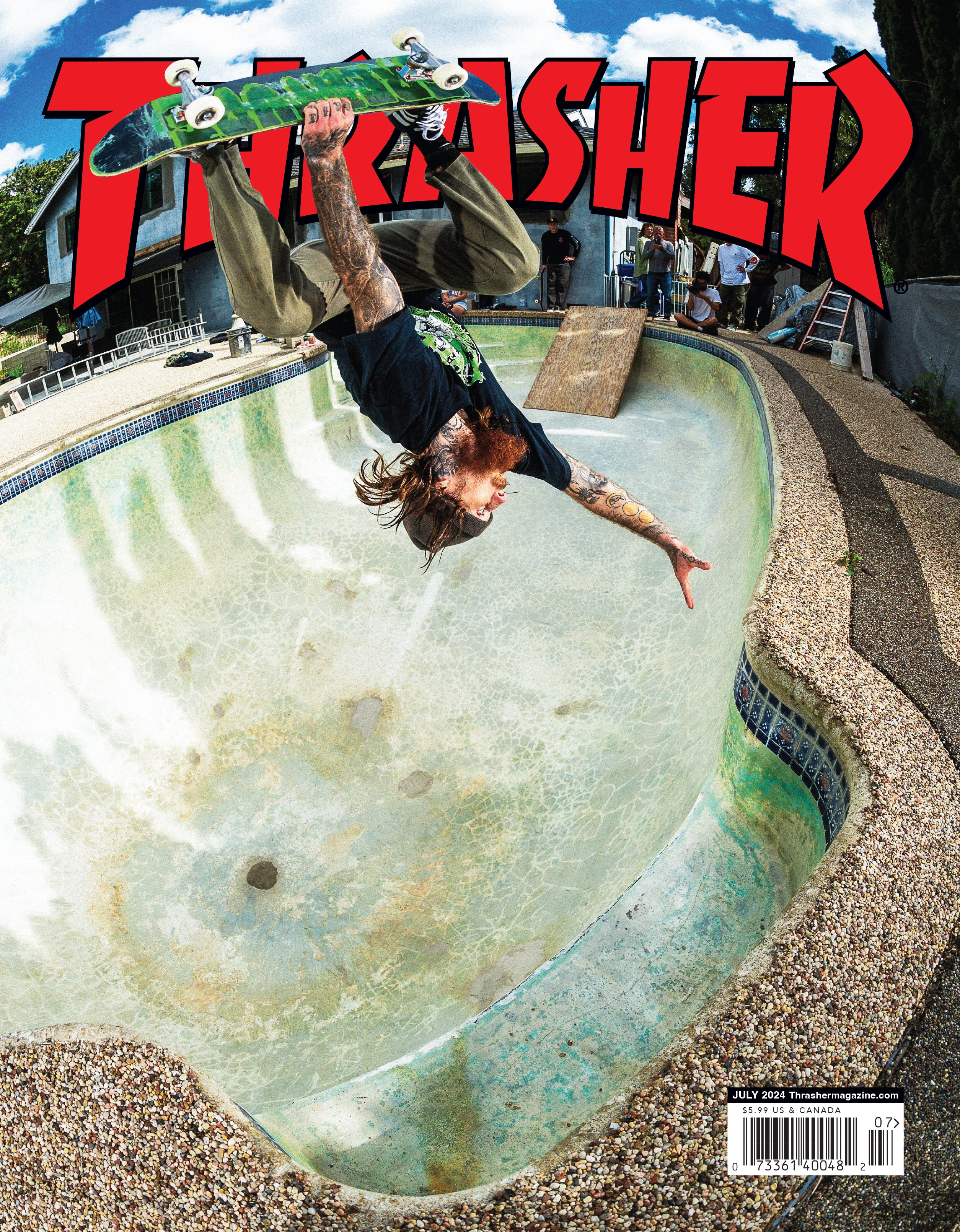 Thrasher luglio 2024 rivista copia singola 200 pagine