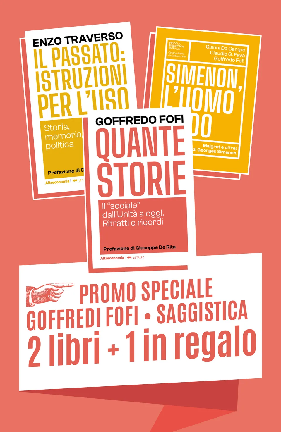 Altreconomia Goffredo Fofi pacchetto 3 libri sociale