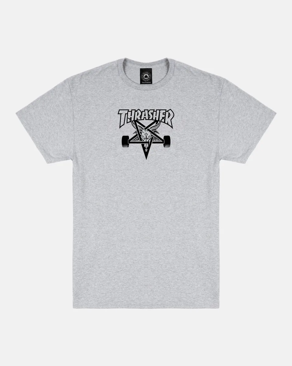 Thrasher Skategoat T-shirt maglietta grigia cotone