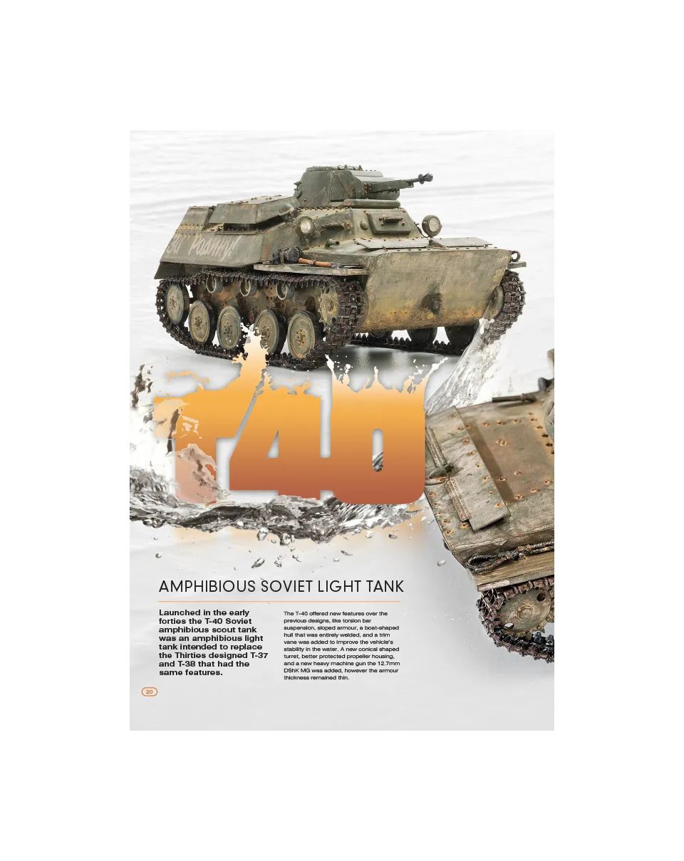 AFV Modeller AFV66 rivista pdf T-40 sovietico copia singola