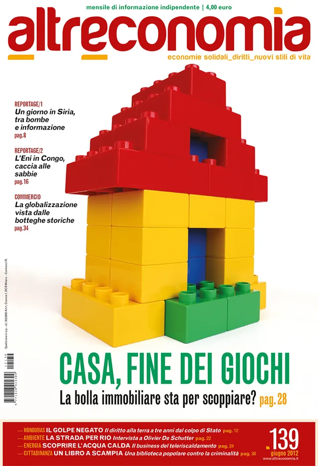 Altreconomia 139 Casa fine dei giochi rivista copia singola