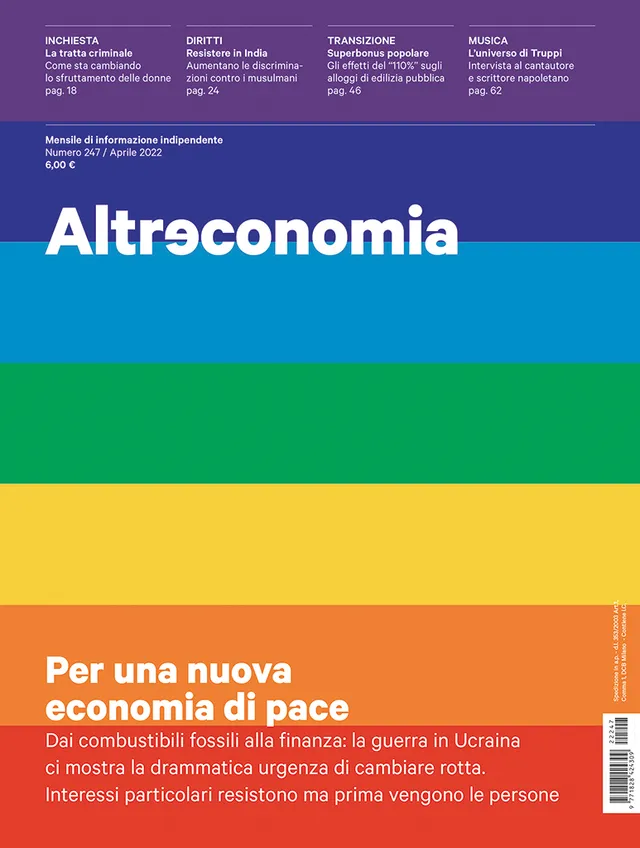 Altreconomia 247 Per una nuova economia di pace rivista copia singola