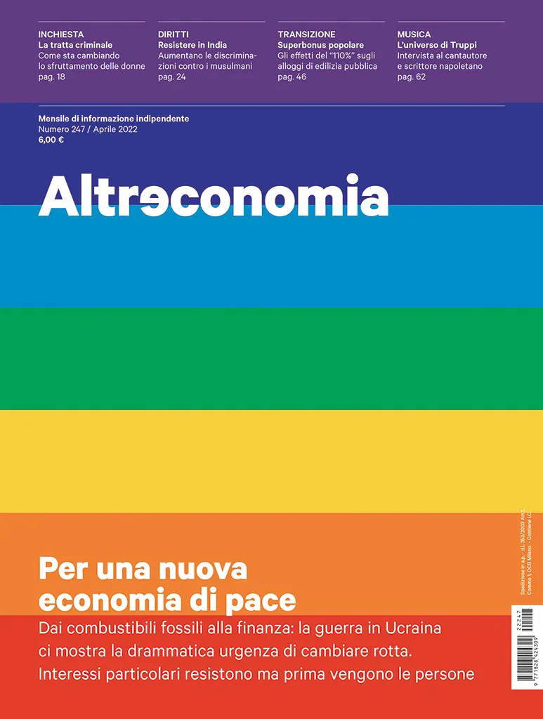 Altreconomia 247 Per una nuova economia di pace rivista copia singola