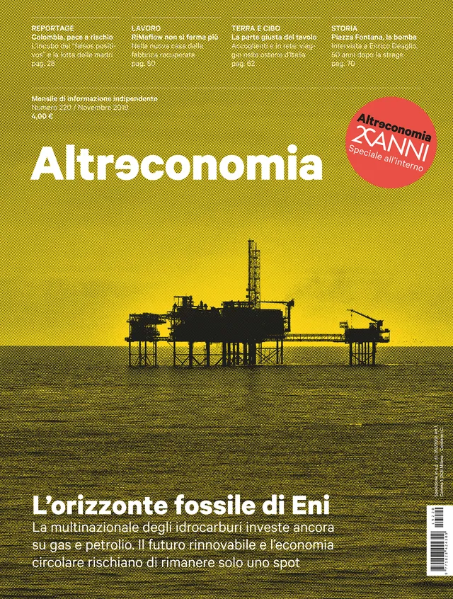 Altreconomia 220 L’orizzonte fossile di Eni rivista singola