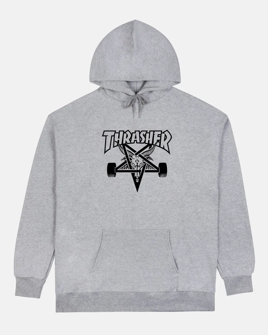Thrasher Skategoat Hoodie felpa cappuccio grigia misto cotone