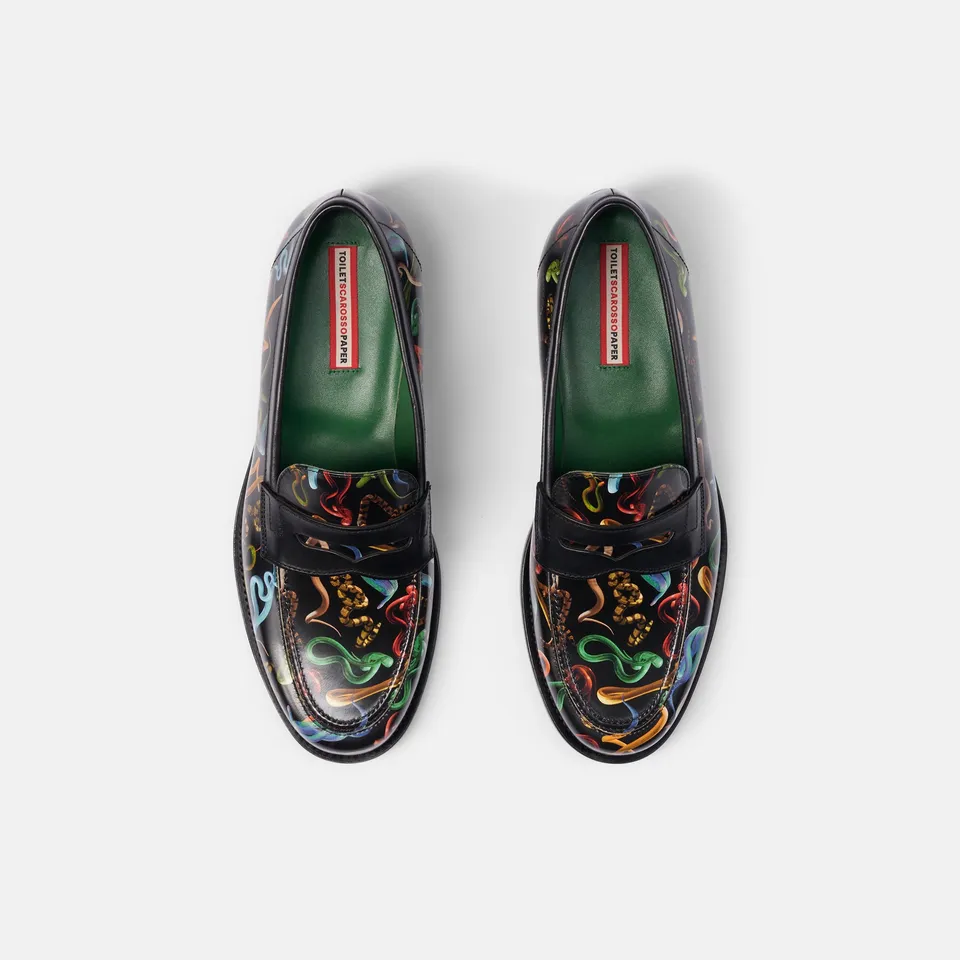 TOILETPAPER Scarosso loafers mocassini 42 Snakes