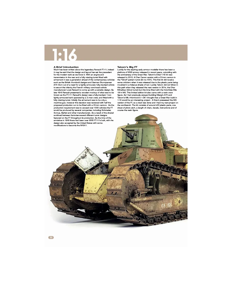 AFV Modeller AFV101 FT-17 articolo PDF carri