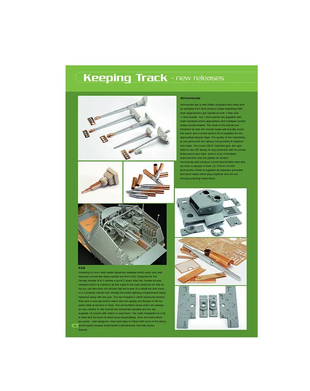 AFV Modeller Issue 24 Keeping Track articolo PDF cingoli