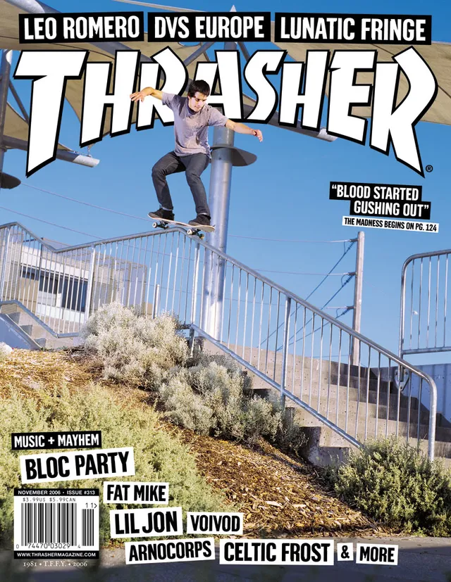 Thrasher Magazine Novembre 2006 rivista numero singolo