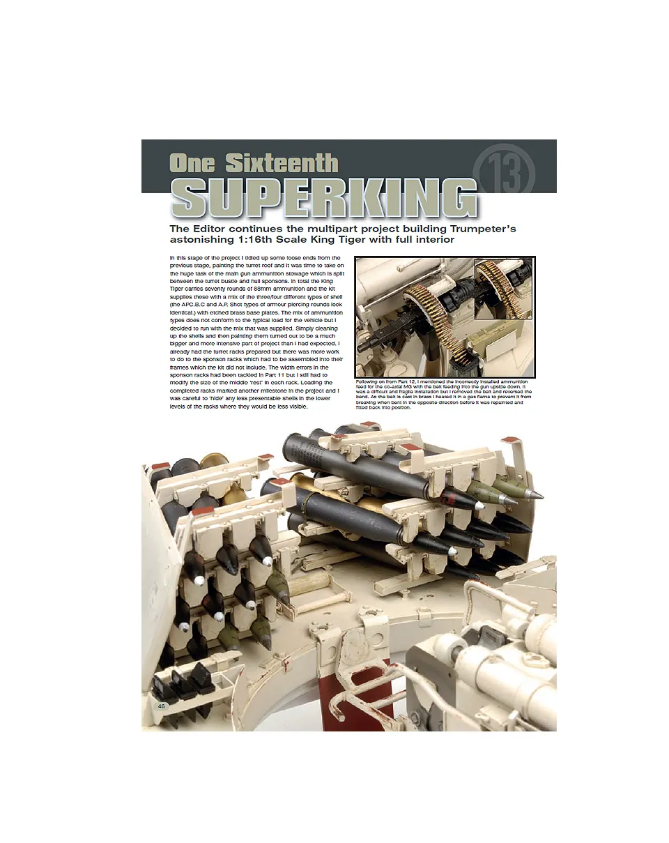 AFV Modeller 57 One Sixteenth Superking 13 articolo PDF copia singola