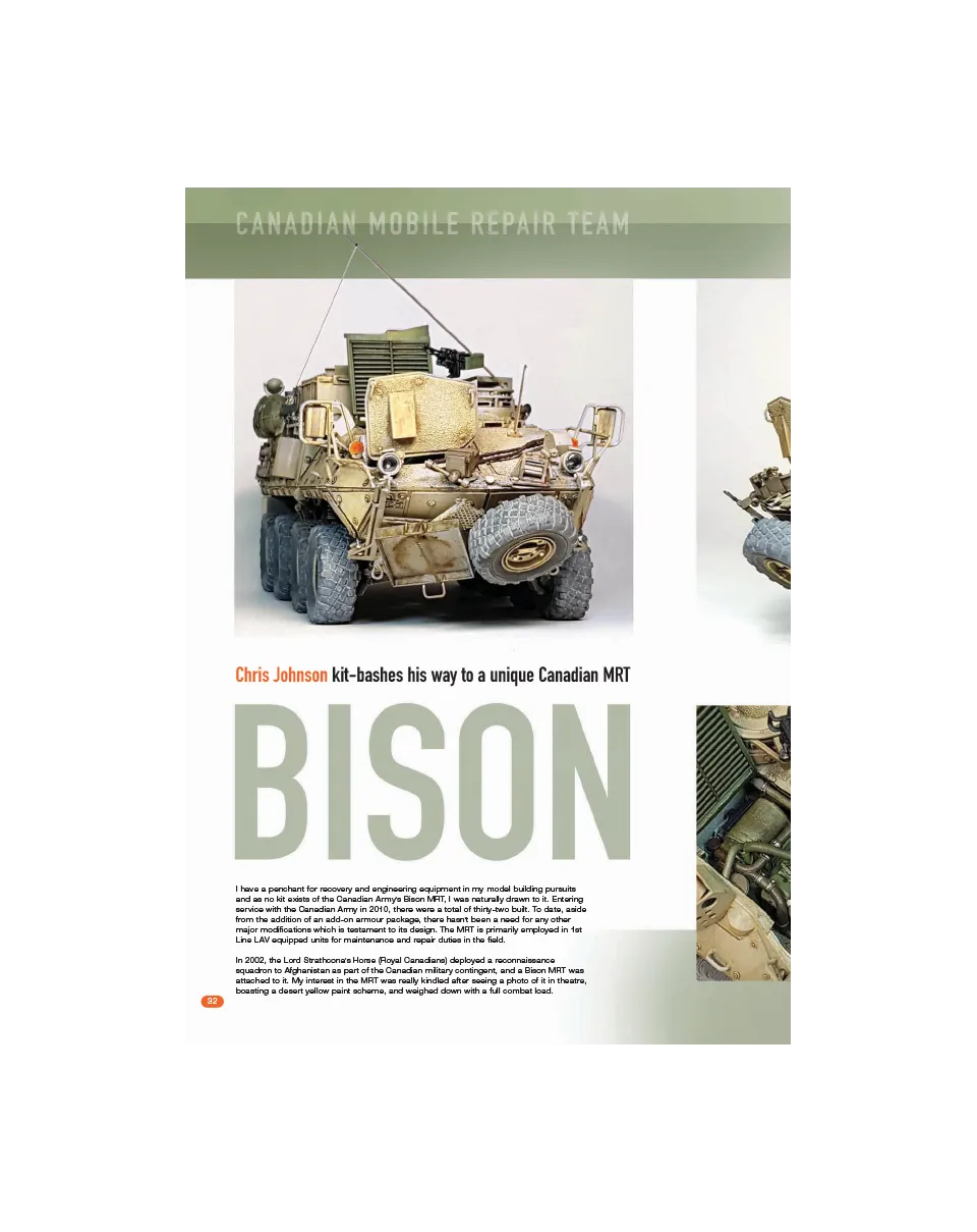 AFV Modeller AFV130 Canadian Bison numero PDF