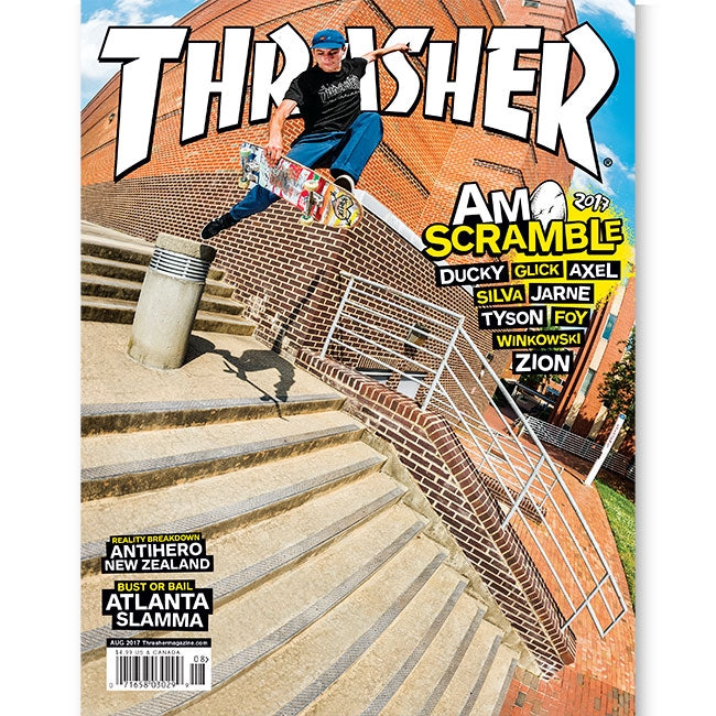 Thrasher Magazine agosto 2017 copia singola skate