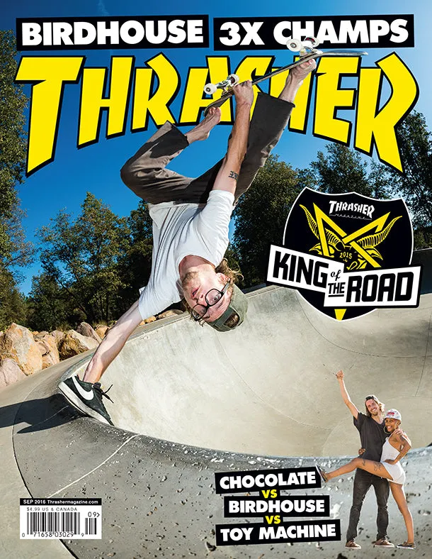 Thrasher Magazine Settembre 2016 rivista arretrato KOTR
