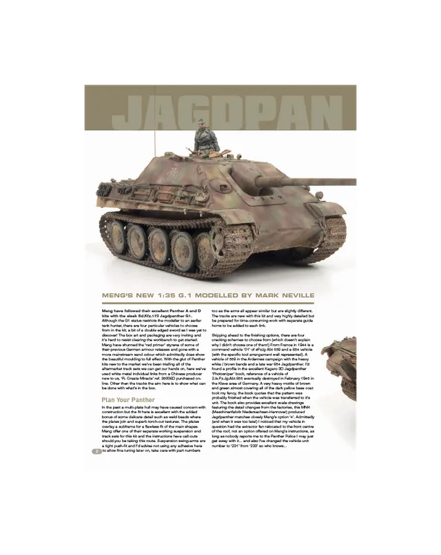 AFV Modeller AFV103 Jagdpanther rivista PDF singola