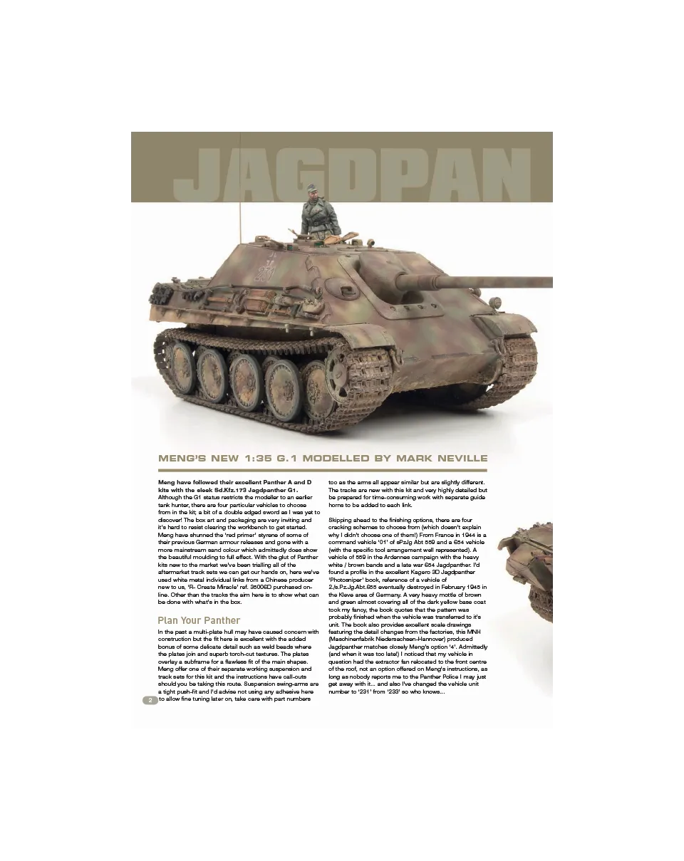 AFV Modeller AFV103 Jagdpanther rivista PDF singola