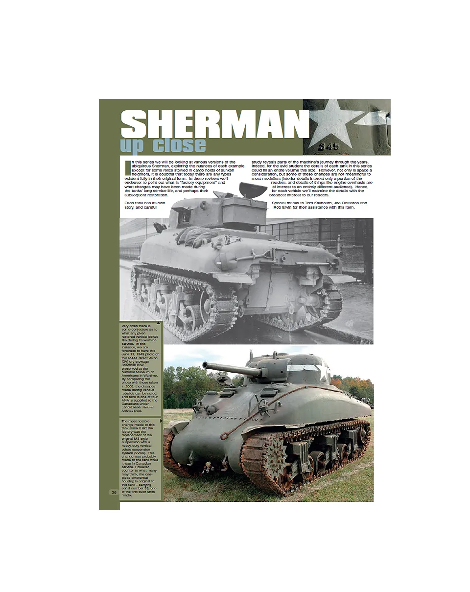 AFV Modeller AFV 44 PDF Sherman Up Close M4A1t