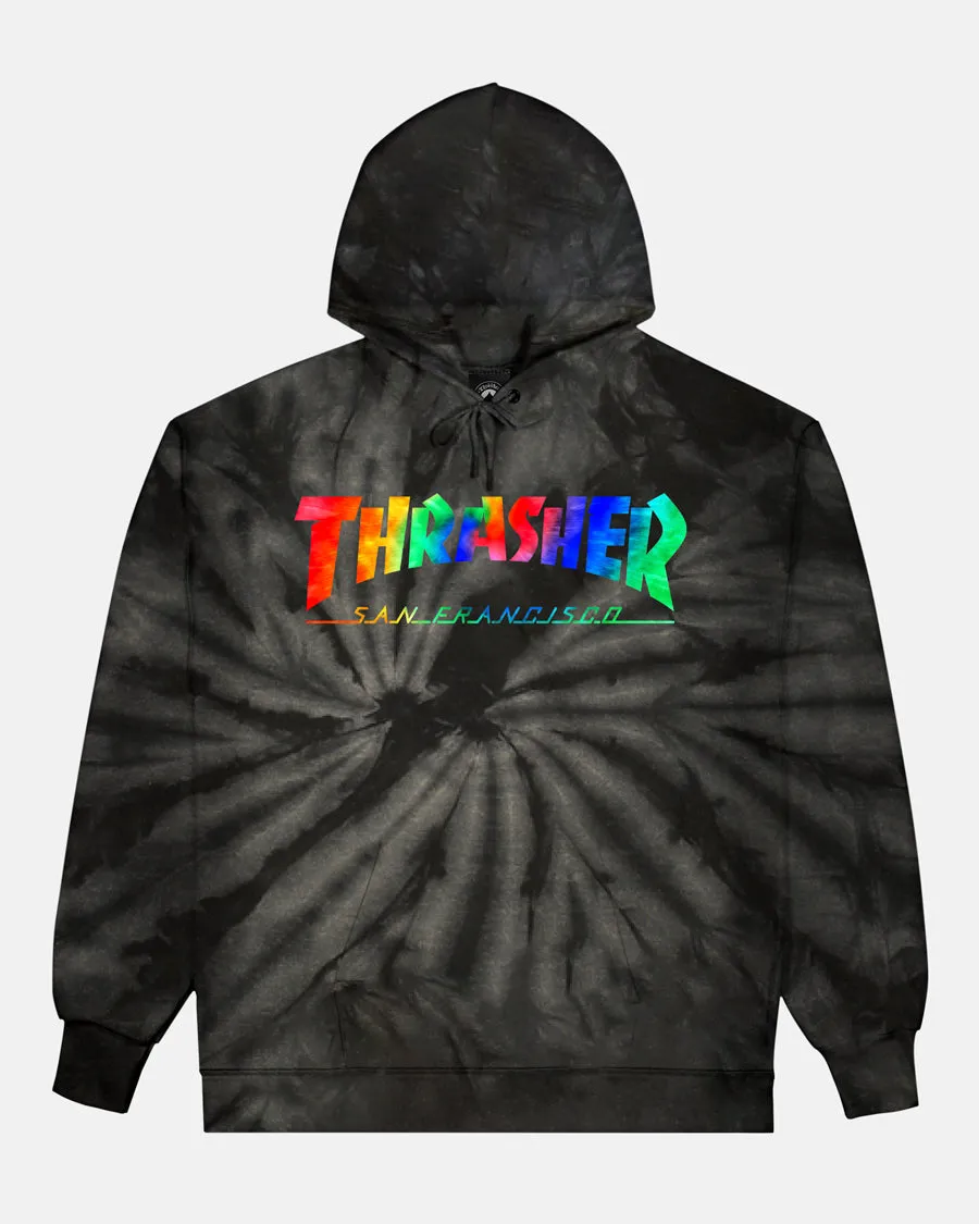 Thrasher Skate Mag felpa hoodie black mineral