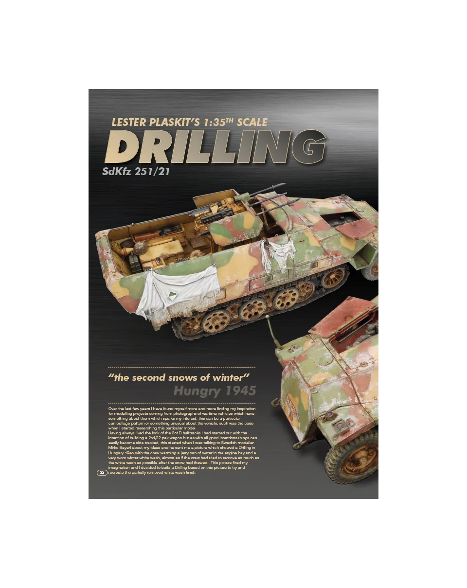 AFV Modeller AFV71 Drilling SdKfz 251/21 rivista copia singola